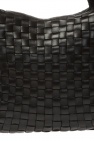 Bottega Veneta BLACK ‘Intrecciato’ weave handbag