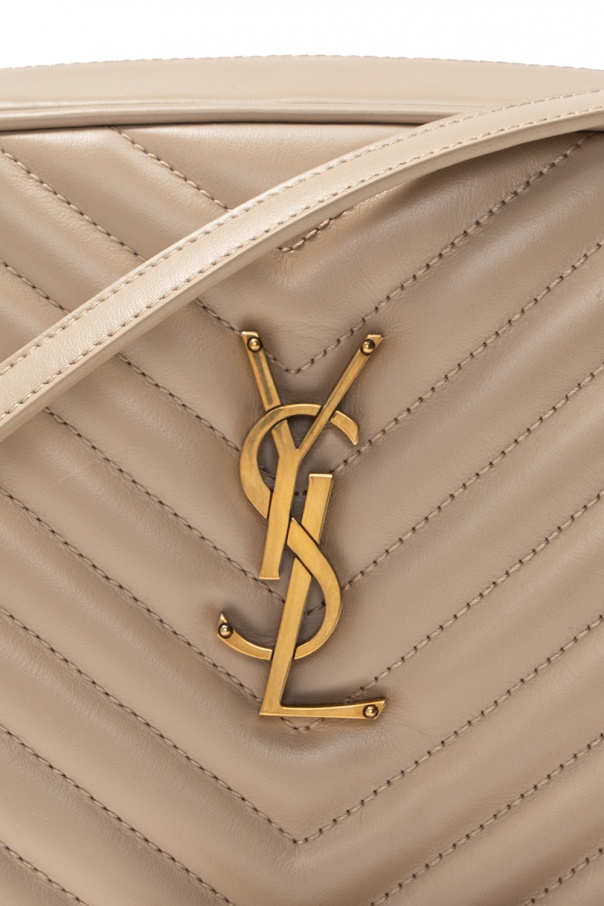 YSL  Lou Camera Dark Beige Bag In Quilted Leather - 612544 - 23 x 16 x 6  cm 