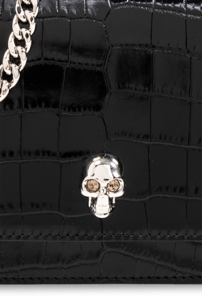 Alexander McQueen Skórzana kopertówka ‘Small Skull’