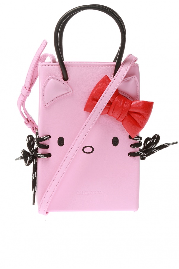 Balenciaga Phone holder with 'Hello Kitty' motif, Women's Bags