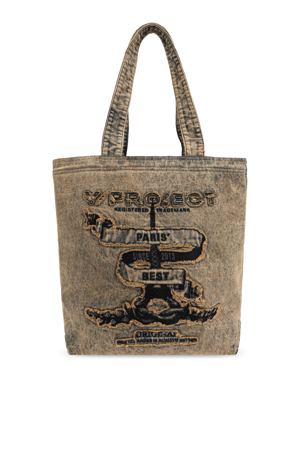 Y Project Jeansowa torba typu `shopper`