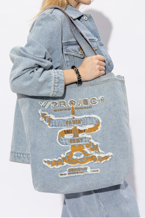 ‘paris' best’ denim shopper bag od Y Project