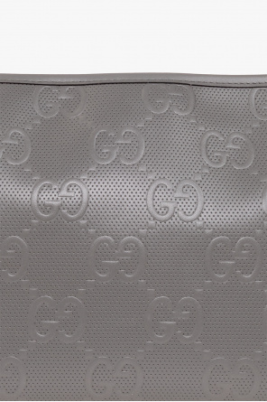 Gucci Gazelle Leather wash bag with monogram