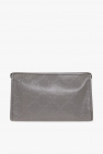 Gucci GREY Leather wash bag with monogram