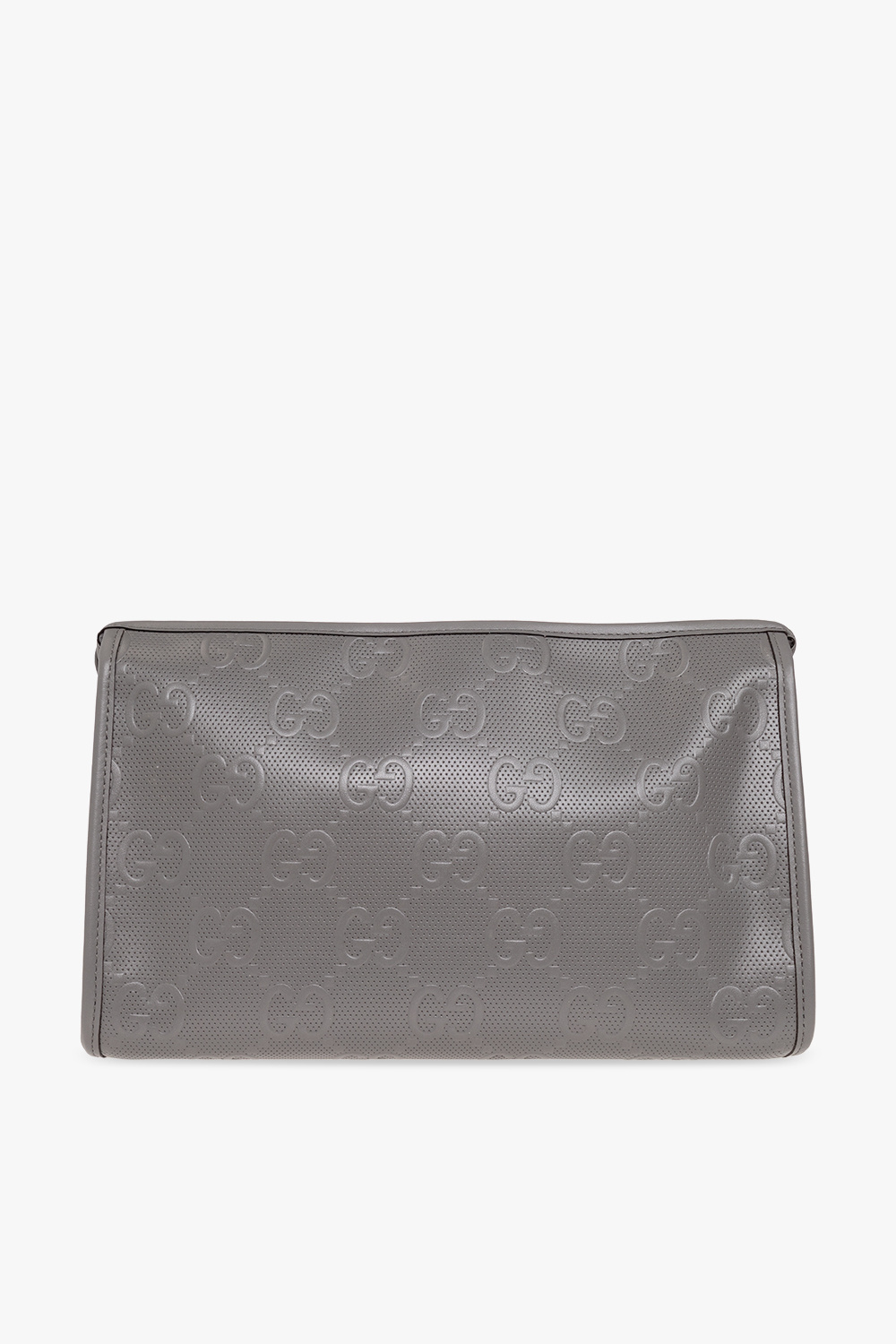 Gucci Leather wash bag with monogram