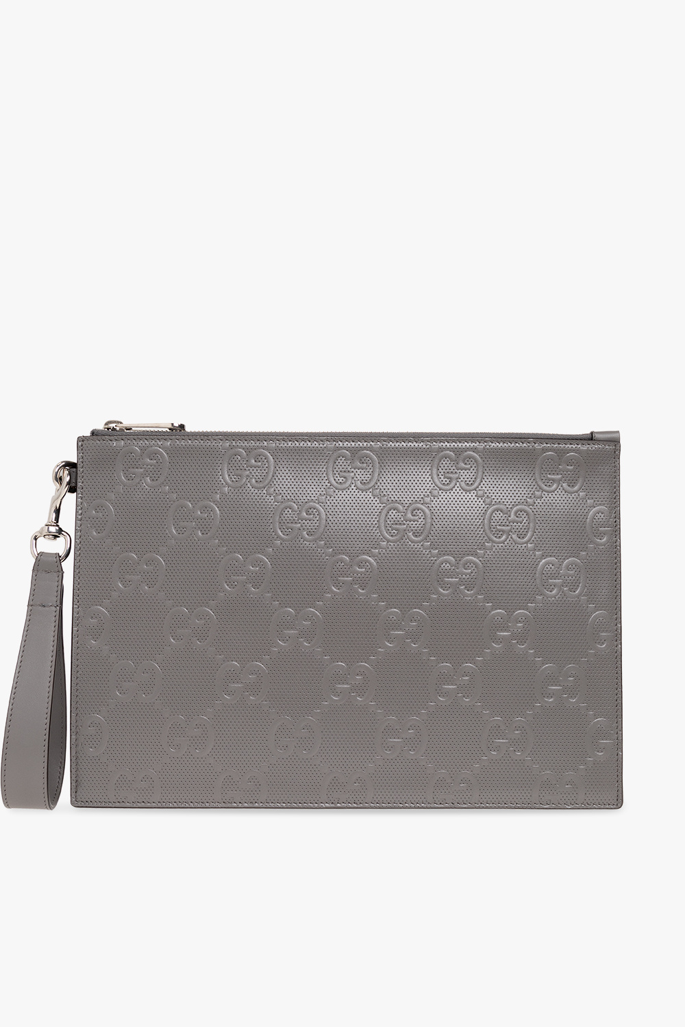 Gucci Signature Backpack Monogram GG Front Zipper Pocket/Embossed