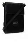 Gucci Bolso bandolera Gucci Suprême GG en lona Monogram revestida negra y cuero negro