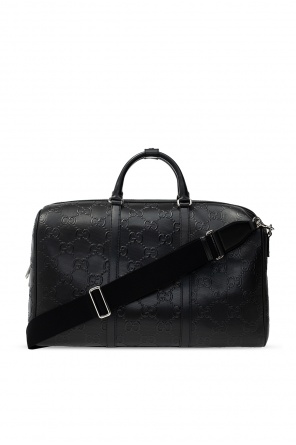 GUCCI GG Marmont Leather Top Handle Shoulder Bag Blue 421890