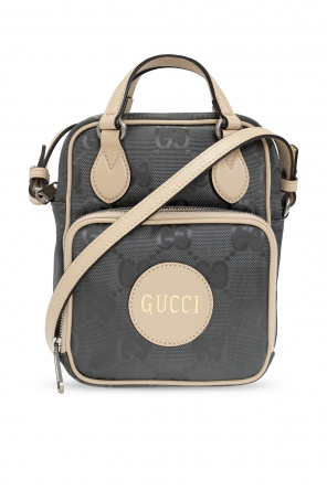 Gucci Vintage handbag in black monogram canvas and black leather