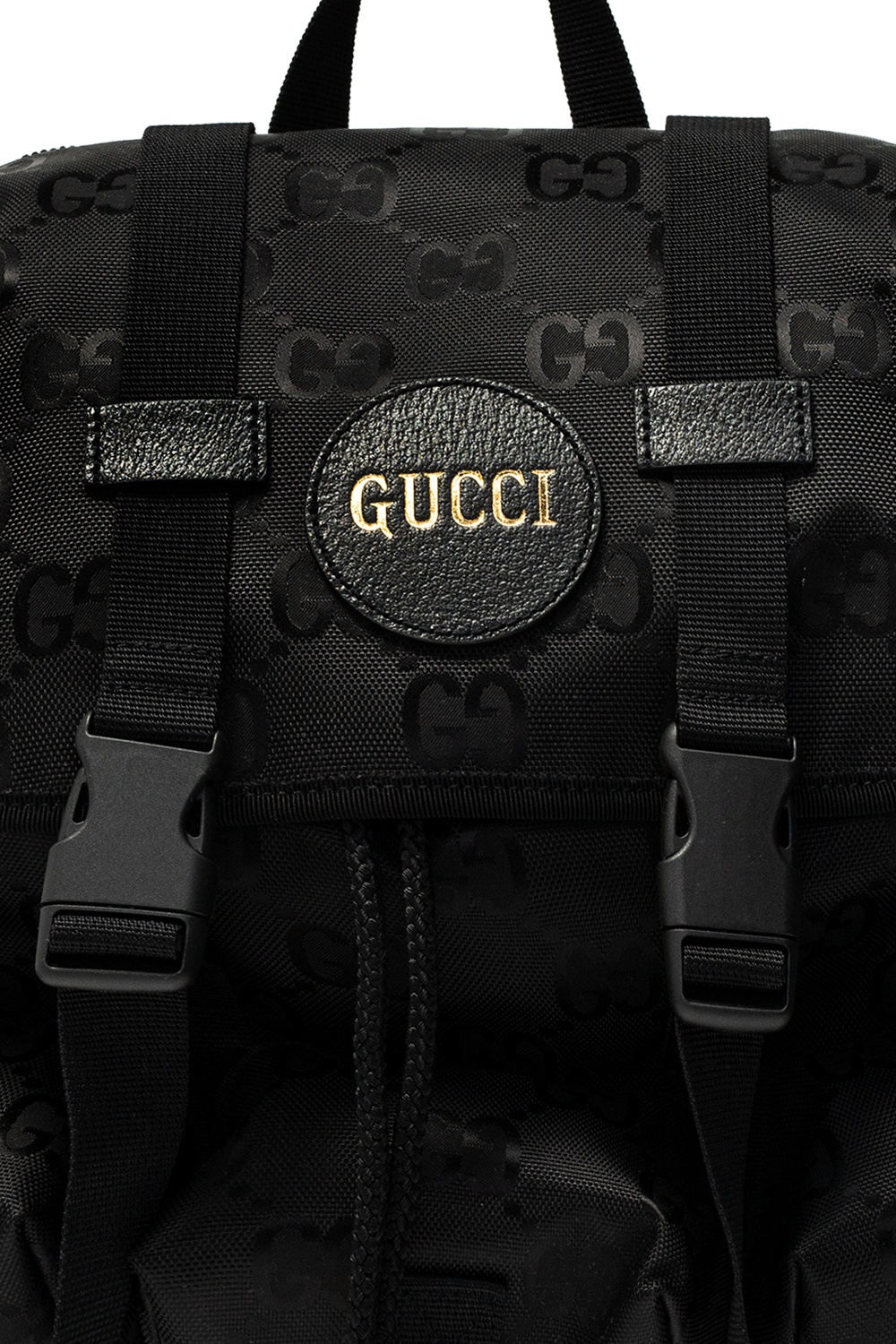 gucci logo backpack
