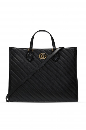 Gucci Black 'Marmont' Bifold Wallet