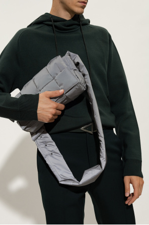 ‘padded tech cassette medium’ reflective shoulder bag od Bottega Veneta