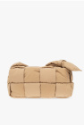 Bottega Veneta beige ‘Padded Tech Cassette Medium‘ shoulder bag