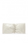 Bottega Veneta WHITE 'Mini Bag' leather clutch