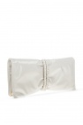 Bottega Veneta WHITE 'Mini Bag' leather clutch