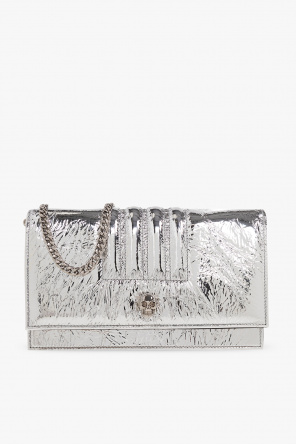 The A-lister accessorized with an Alexander McQueen handbag