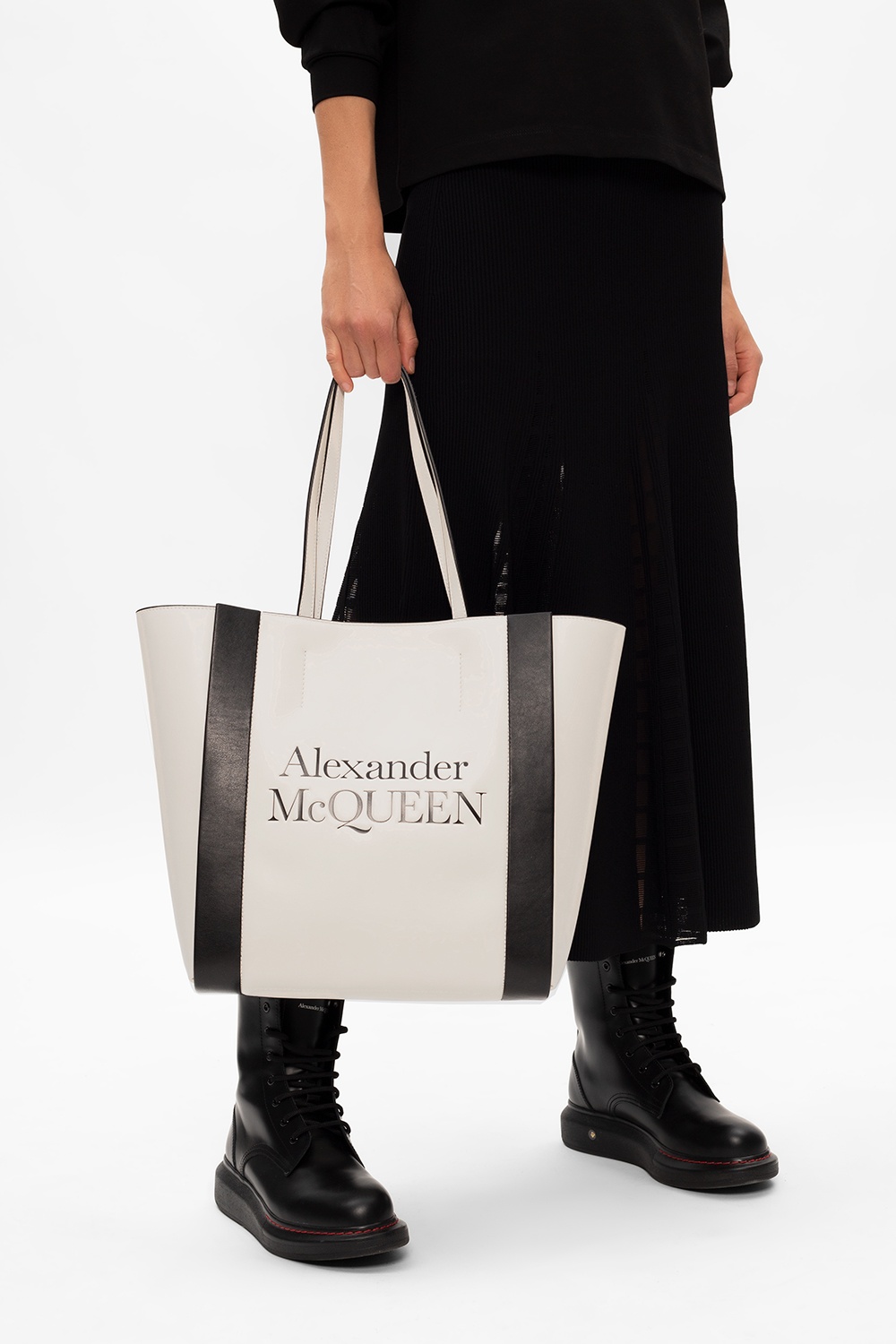 Alexander McQueen Logo shopper bag