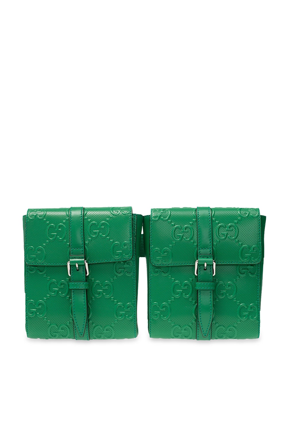 Gucci Leather GG Belt Bag in Green for Men