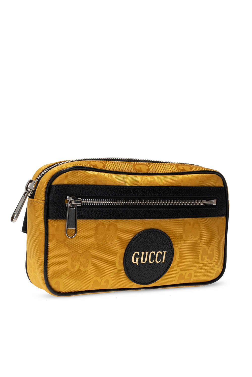 gucci belt bag black and yellow