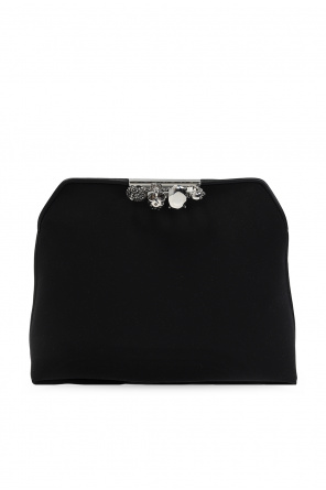 Alexander McQueen 'Four-Ring' clutch with logo