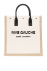 Saint Laurent cream ‘Rive Gauche North/South’ shopper bag