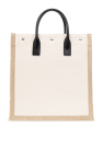 Saint Laurent cream ‘Rive Gauche North/South’ shopper bag
