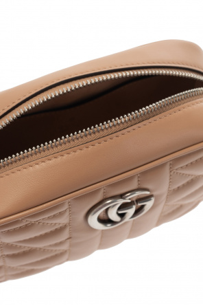 gucci Cream ‘GG Marmont Mini’ shoulder bag