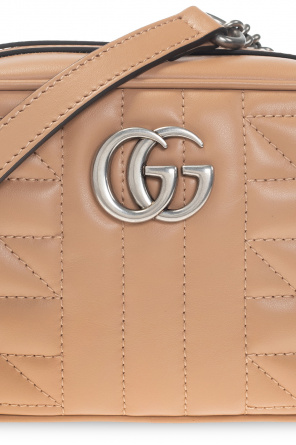 gucci Cream ‘GG Marmont Mini’ shoulder bag