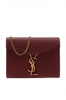 Saint Laurent Enveloppe handbag in green python