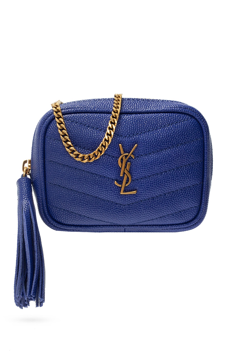 YSL quilted-leather key ring pouch | Saint Laurent