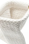 Bottega Veneta WHITE ‘BV Crisscross’ clutch