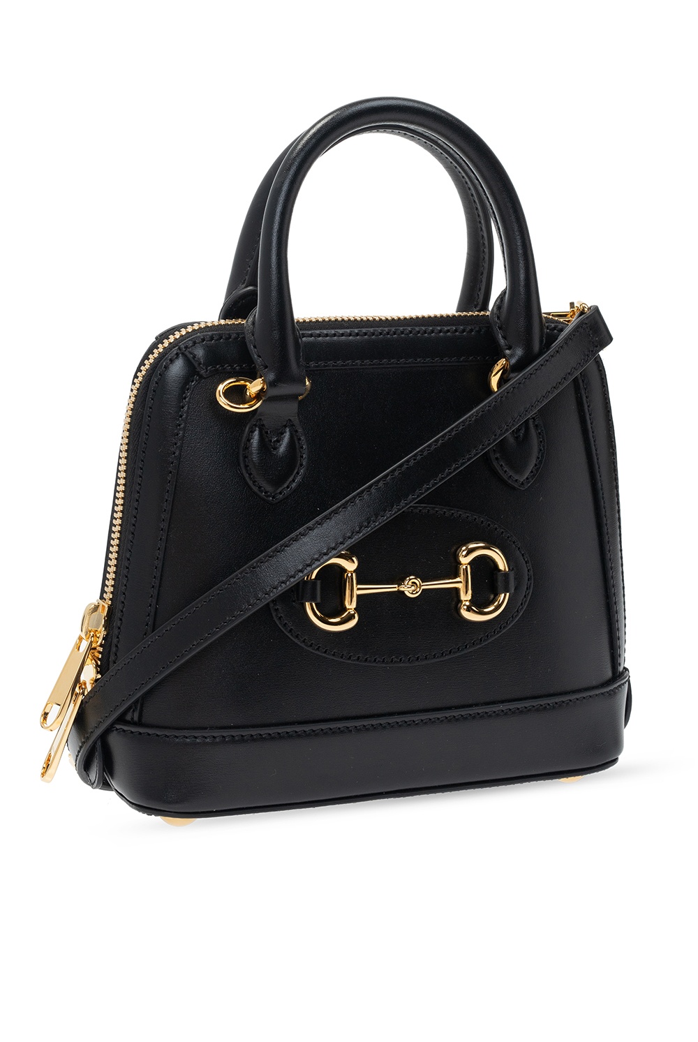 Gucci Gold Guccissima Abbey D-Ring Shoulder Bag Golden Leather