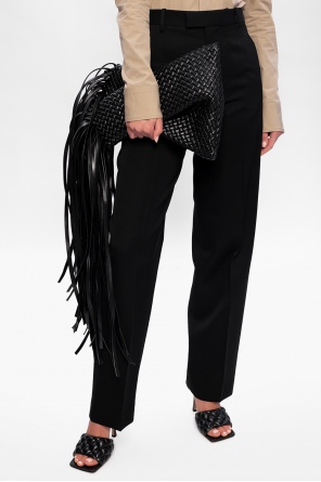 ‘fringe crisscross’ clutch od Bottega Veneta
