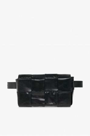 bottega veneta cabat shopping bag in black braided leather
