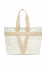 Bottega Veneta WHITE 'Intrecciato' weave shoulder bag