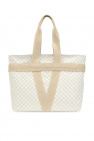 Bottega Veneta WHITE 'Intrecciato' weave shoulder bag