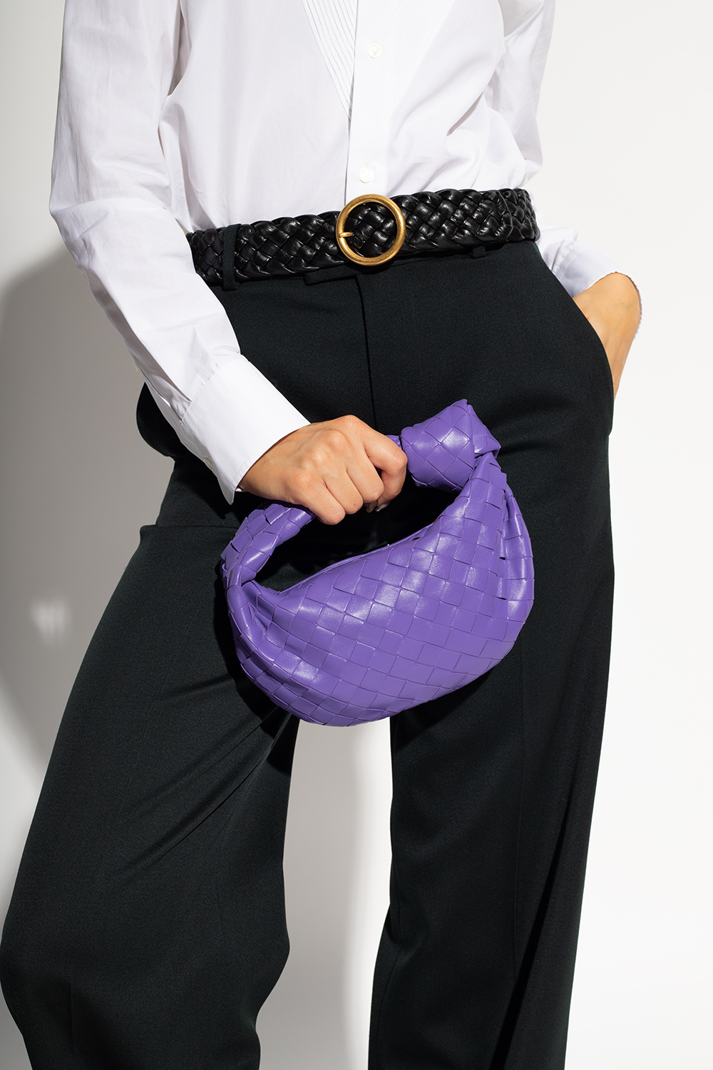 Bottega Veneta Purple Mini Jodie Bag