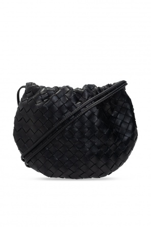 bottega veneta pouch in gold lizzard