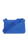 bottega veneta jodie handbag in blue intrecciato leather