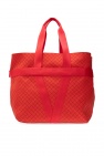 Bottega Veneta RED Rubber-finished tote bag