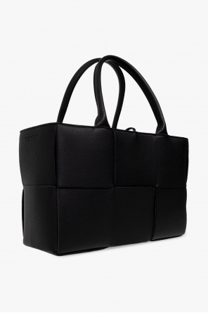 Bottega striped Veneta ‘Arco Small’ shopper bag