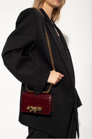 Torba na ramię 'jewelled satchel' z kryształami swarovskiego od Alexander McQueen