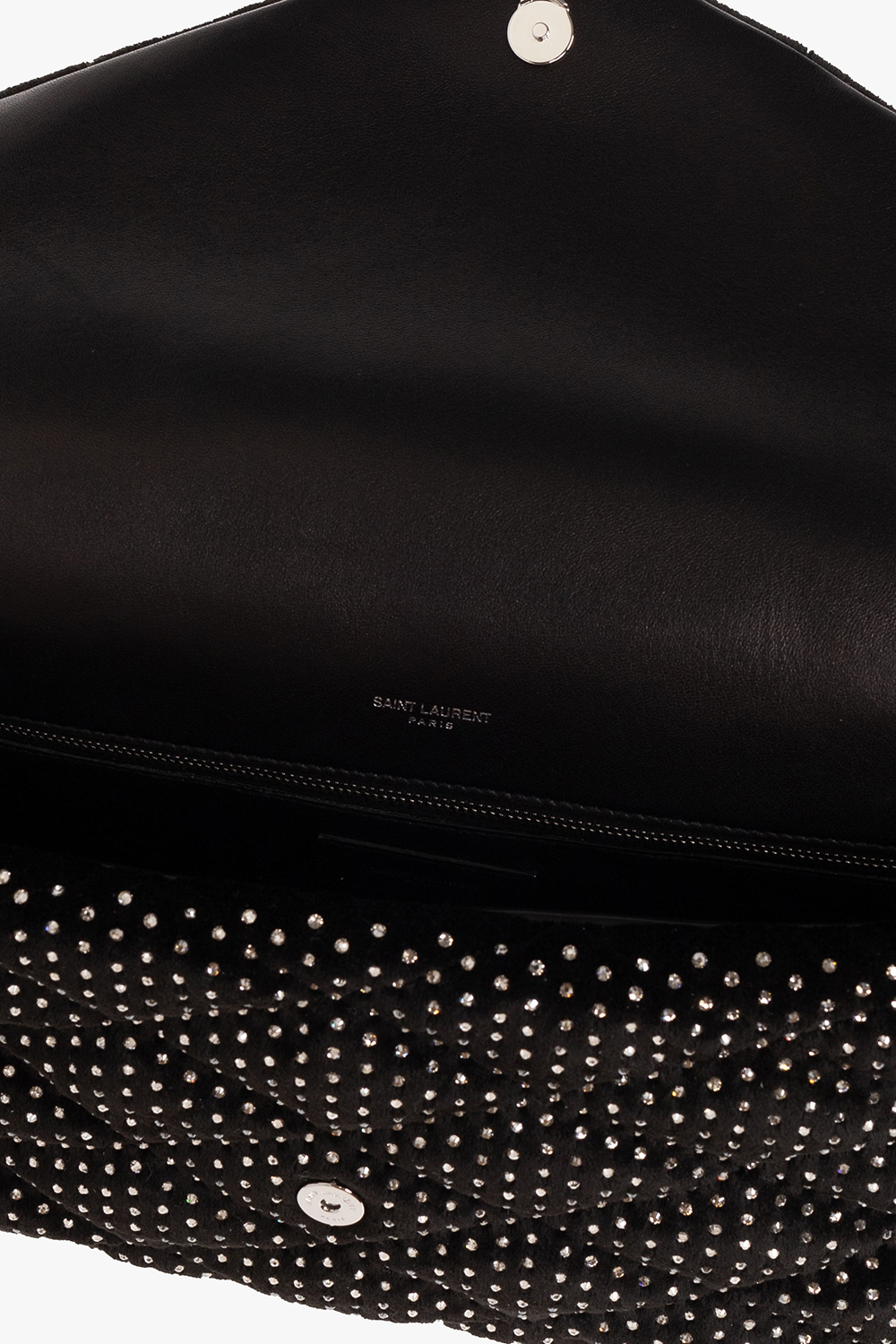 Saint Laurent ‘Sade Large’ velour handbag
