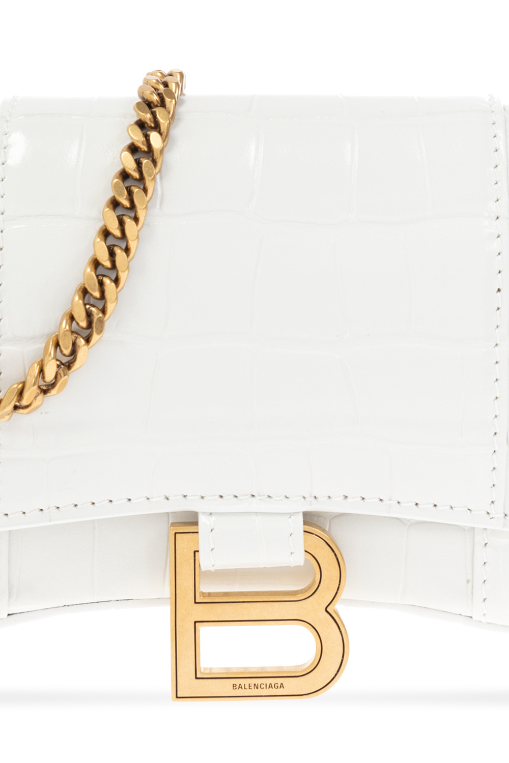 Balenciaga ‘Hourglass’ wallet with chain