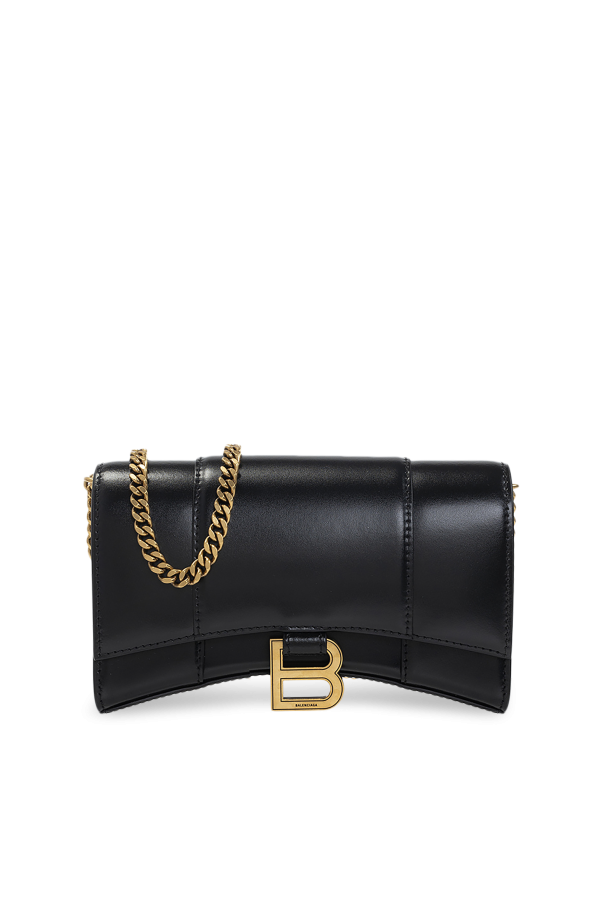 Balenciaga ‘Hourglass’ wallet with chain