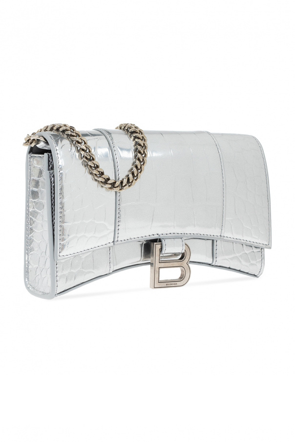 Balenciaga ‘Hourglass’ wallet with chain