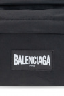 Balenciaga Saffiano Mezzaluna shoulder bag with Regalia Baroque print