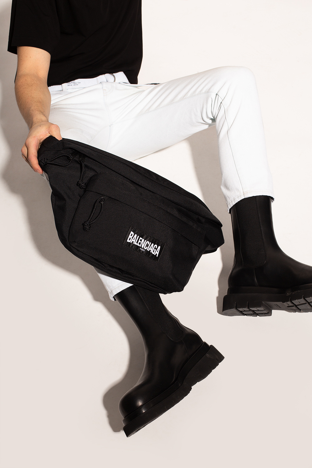 Balenciaga Mens Superbusy Leather Belt Bag  Neiman Marcus