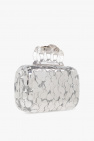 Alexander McQueen SILVER ‘Skull Four-Ring’ clutch