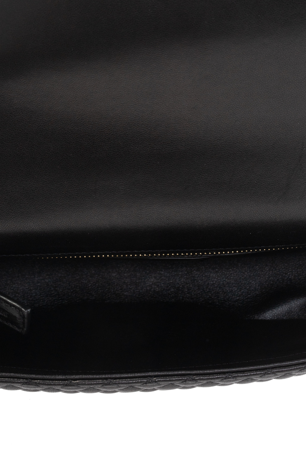 Pour La Victoire Black Leather Zipper Envelope Crossbody Bag 